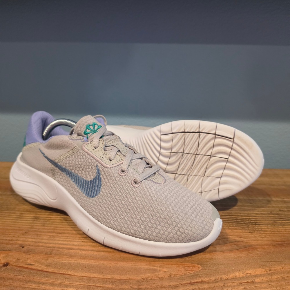 Nike Womens Flex Experience Run 11 NN Grey Purple Teal DD9283-005 Size 11